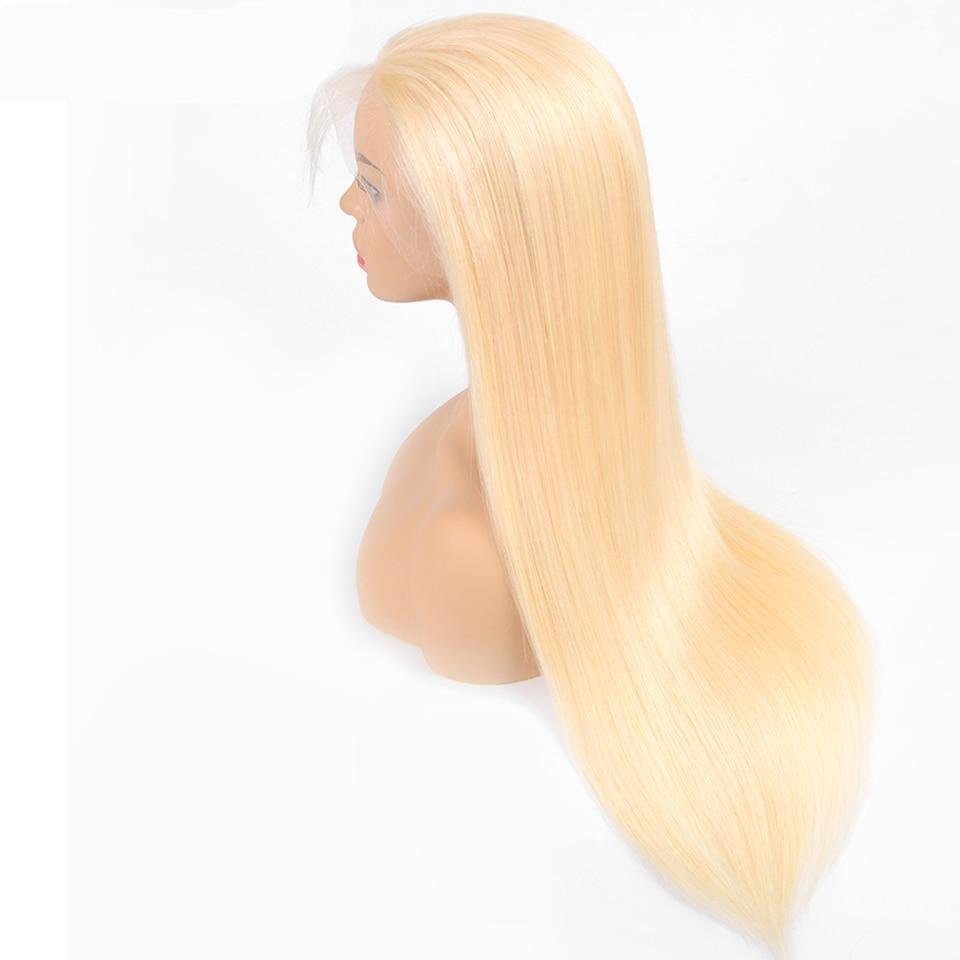 Lace Front Blonde Straight Human Hair Wig