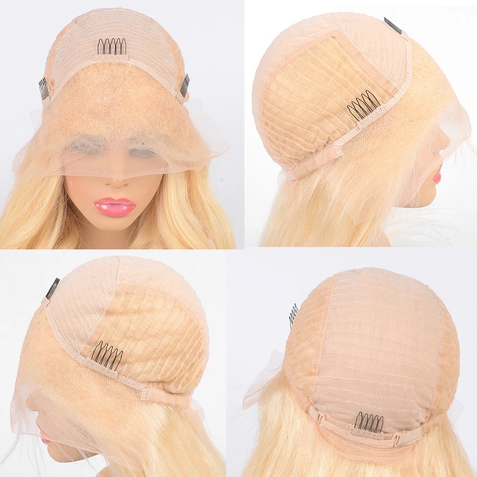 Lace Front Blonde Straight Human Hair Wig